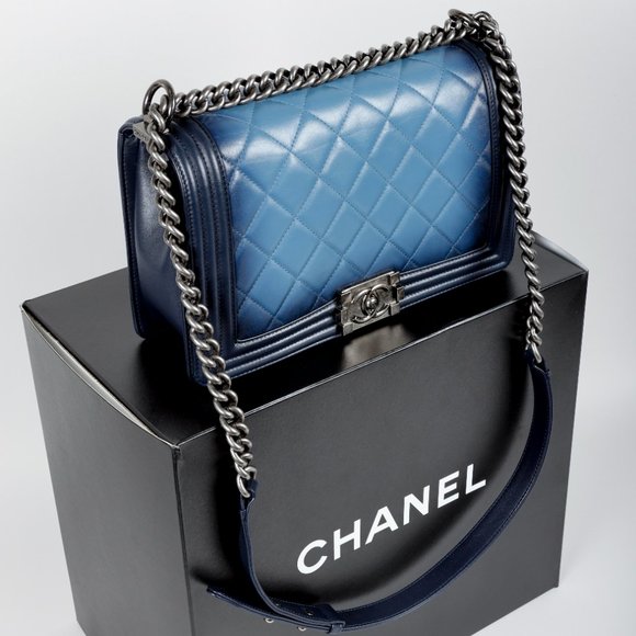 Chanel Ombre Faded Quilted Medium Boy Bag - Picture 13 of 13